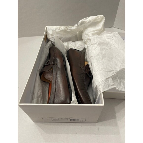 Donald Pliner Men\'s Victor Leather Bit Loafers Cognac Size 8M New In Box main image 5